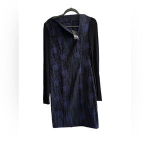 Rostfrei by Annet Rostel Women's Navy Blue Slim Long Sleeve Dress Size 36